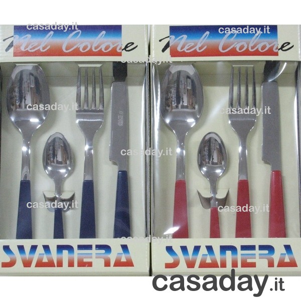 POSATE ELENA-VISUAL INOX 18-10 PZ.24 svanera